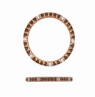 Anillo Salvatore Arzani Mujer in Oro rosa Diamante Brown 201-ALR20RBBW